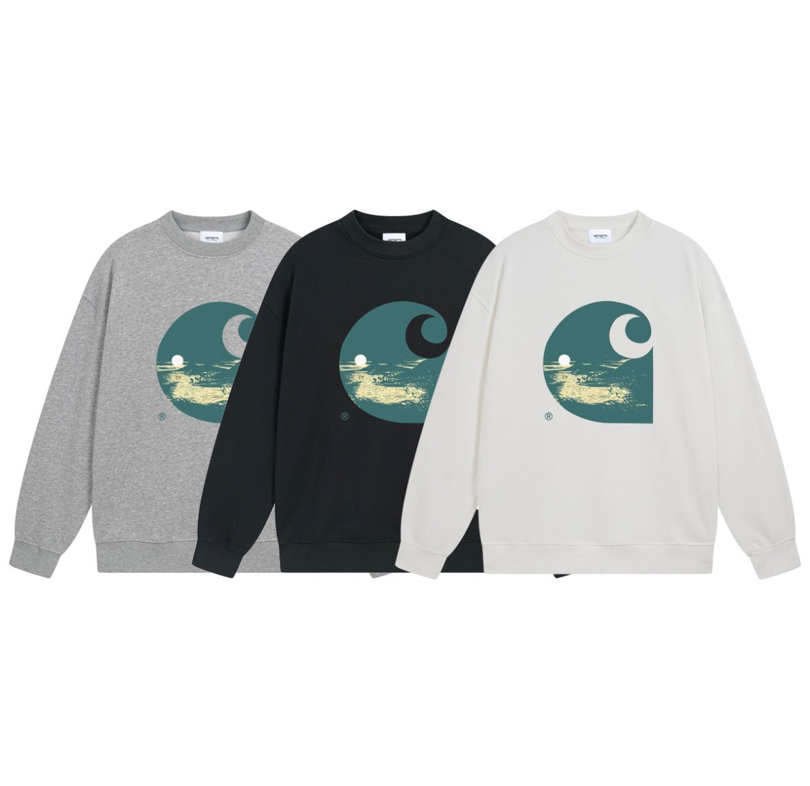 Carhartt Wave Logo Graphic Crewneck