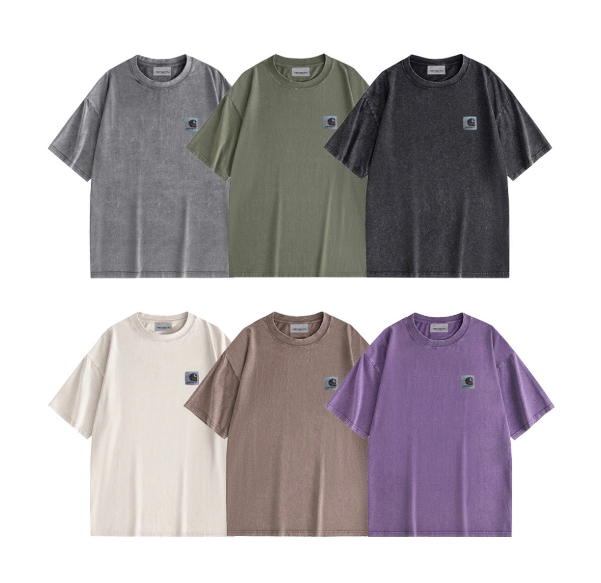 Carhartt WIP Washed Logo T-Shirt (Vintage Dye Collection)