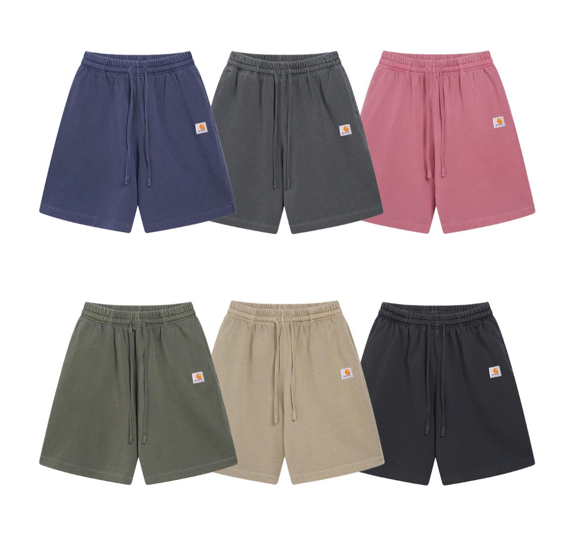 Carhartt WIP Logo Patch Sweat Shorts (Essential Color Pack)