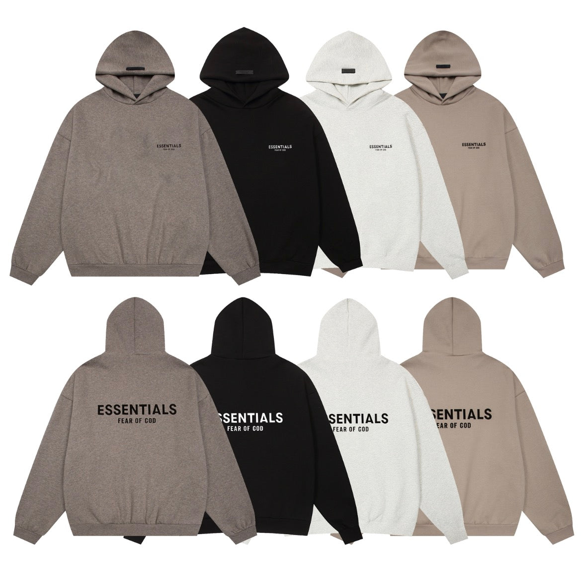 Fear of God Essentials Classic Logo Hoodie (Core Collection, Oversized Fit)