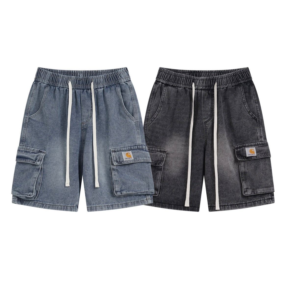 Carhartt WIP Washed Denim Cargo Shorts (Utility Fit)