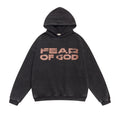 Fear of God Distressed Logo Hoodie
