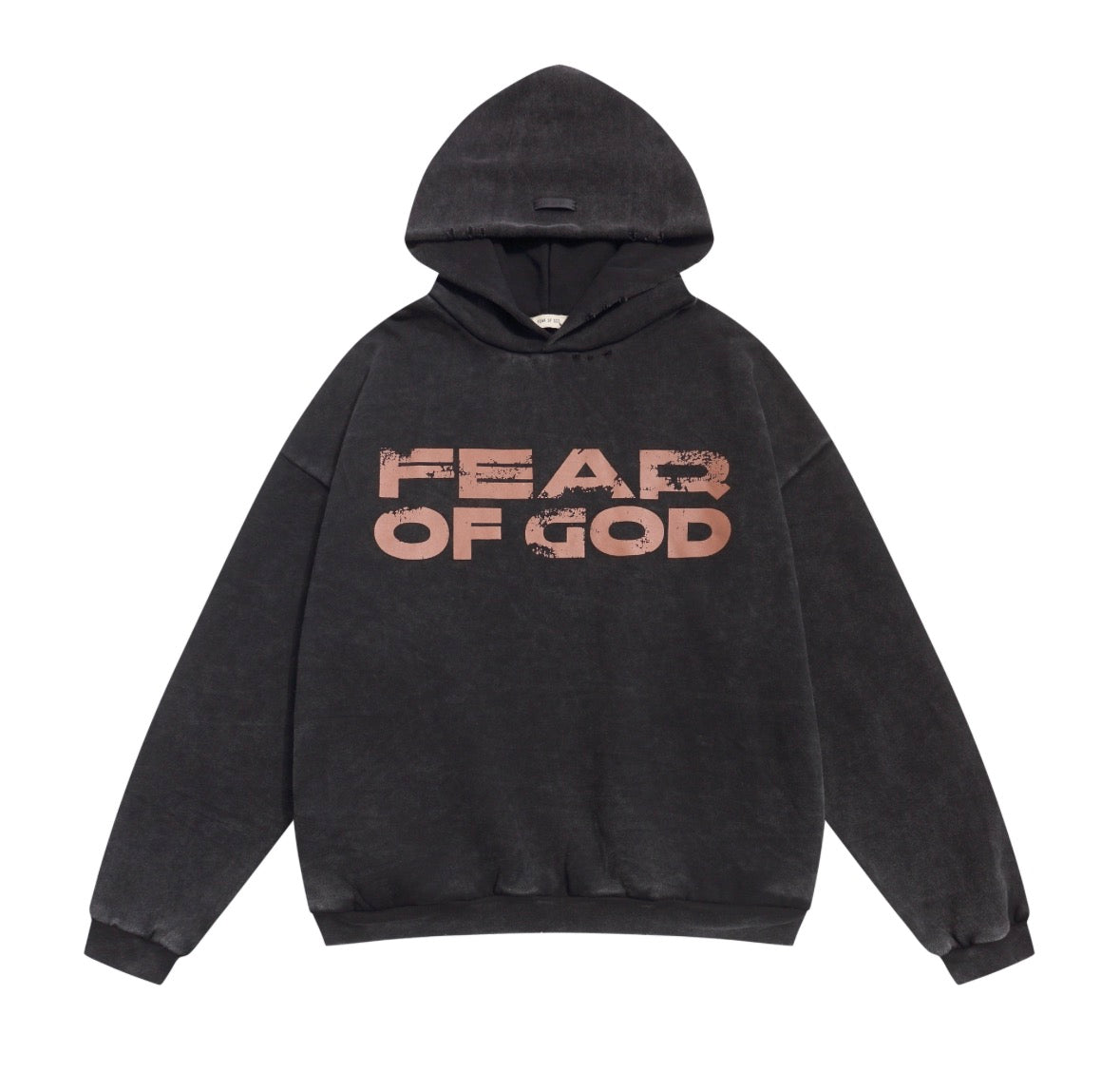 Fear of God Distressed Logo Hoodie