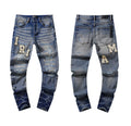 Amiri Varsity Stack Denim