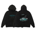 Fear of God Essentials “Midnight Rider” Graphic Hoodie (Front & Back Print, Oversized Fit)
