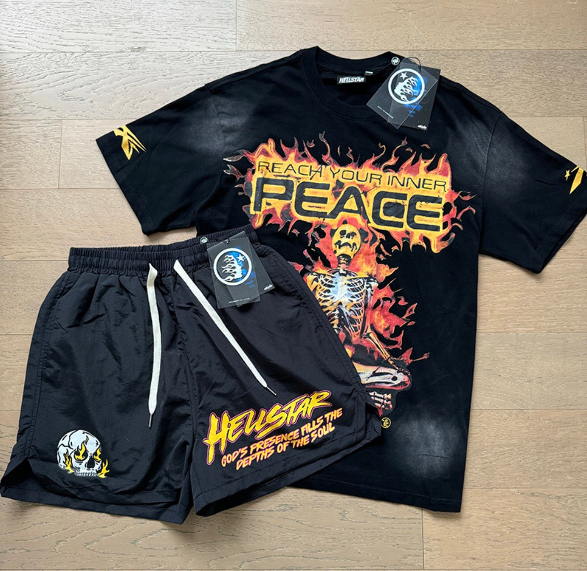 Hellstar Inner Peace Shorts Set