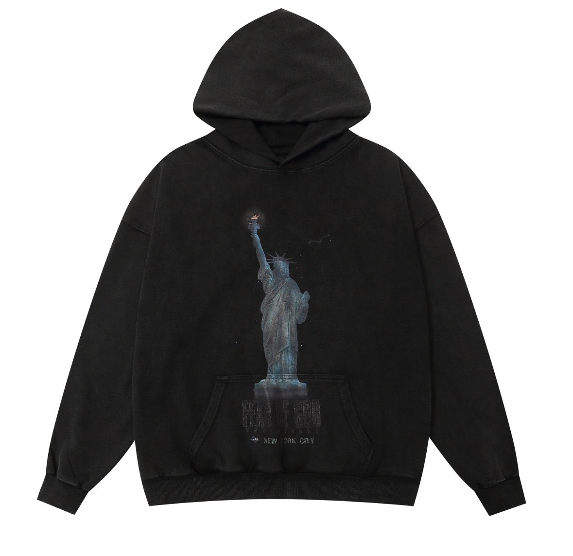 Fear of God “Liberty” Graphic Hoodie (NYC Edition, Oversized Fit)