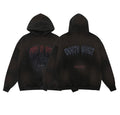 Fear of God Essentials “Inferno Script” Graphic Hoodie (Front & Back Print, Oversized Fit)